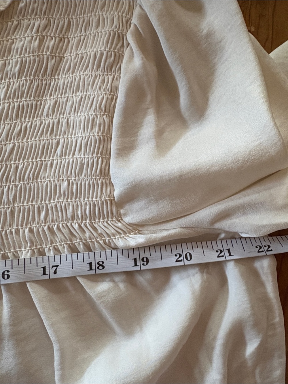 Knox Rose Lace Yoke Peasant Blouse in Ivory Size Large - Picture 10 of 11